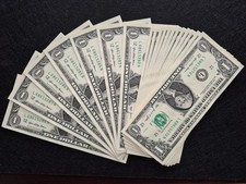$1 Bill Sequential Consecutive Serial # Uncirculated picture