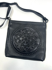 BRIGHTON Ferrara Collection Crossbody Organizer Black Leather $475 picture