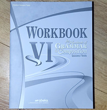 Abeka Grammar & Composition Workbook VI Quizzes/Tests PB 2014 Chapman picture