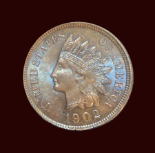1902 Indian Head Cent - Beautiful Solid GEM, MS++   picture