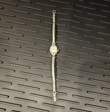 Elgin Women’s Vintage 1930s Manual Mechanical 15J White Dial Cushion Bracelet picture