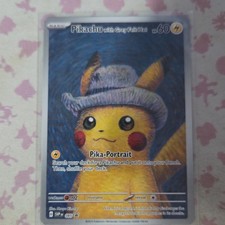 Pokemon TCG Pikachu Grey Felt Hat SVP 085 Promo Full Art Holo 2023 (unseald) picture