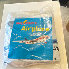 Vintage Inflatable Airplane Toy Made in Taiwan Sealed in Plastic, Ages 4-11 picture