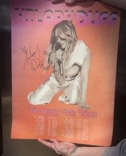 HILARY DUFF HAND SIGNED/AUTOGRAPHED & CONFETTI TOUR POSTER HUGE & STUNNING✍🏼 picture