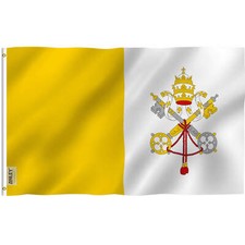 Anley Fly Breeze 3x5 Foot Vatican Flag - State of Vatican City Flags Polyester picture