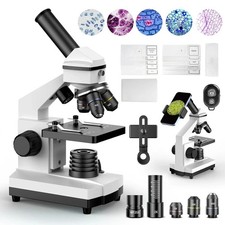 Compound Microscope - 100X-2000X High-Power Biological Microscope(White) picture