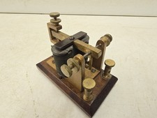 Antique 19C Co-Operative Mfg Co Philadelphia Morse Code Telegraph Sounder C1870s picture