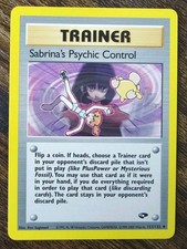 Pokemon Gym Challenge Sabrina's Psychic Control 121/132 LP+ picture