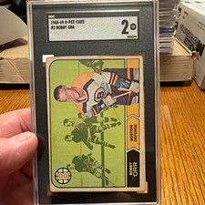 O-Pee-Chee 1968-69 Bobby Orr #2 Boston Bruins SGC 2 Graded NHL Card picture