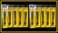 Peco SL-U396F Unifrog Medium Radius Left Hand Turnout Code 55 Set Of 10 picture