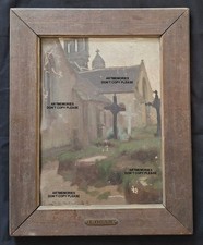 Logan - American 1898 h/sign Logan Robert Henry village church cemeteries? picture