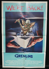 Gremlins 1985 Poster 1 One Sheet 27 x 41 Original Folded Zach Galligan P. Cates picture
