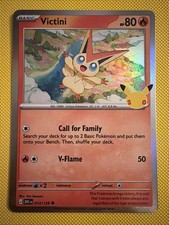 Victini 013/128 Common ME: 30th Celebration Pokemon Holo Near Mint picture