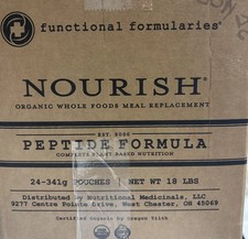 New 24 Pack Functional Formularies Nourish Peptide Organic Tube Feeding Formula picture