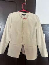 J.Crew Margeaux Lady Jacket Size 4 Cream Linen Blend picture