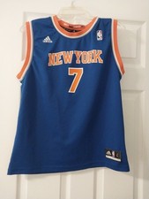 adidas New York Knicks Carmelo Anthony #7 NBA Jersey Mens Size L Blue picture