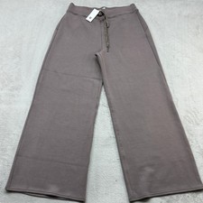 Spanx Air Essentials Wide Leg Pant Women XL Smoke Loungewear Quiet Luxury Travel picture