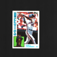 Topps 1984 Darryl Strawberry Rookie Card #182 New York Mets picture