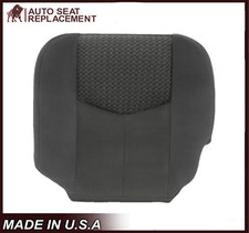 2003 - 2004 Chevy Avalanche 1500 & 2500 Driver Bottom Cloth Seat Cover Drk Gray picture
