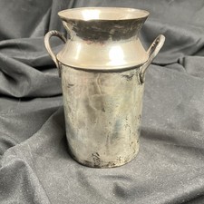 Vintage Two's Company Silver plated miniature milk jug cream pitcher 5 inches H picture