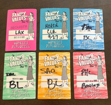 Vintage Family Value Tour Satin Working Pass *Various Dates/Colors* picture