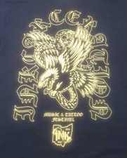Inkcarceration 2025 Music Tattoo Festival Ohio State Reformatory Black T Shirt L picture