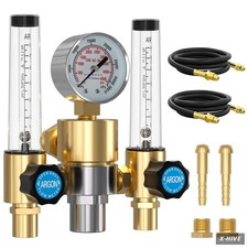 BETOOLL MIG Welding Equipment Dual Output Argon Regulator MIG/TIG Flow Meter Gas picture