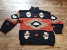 Vintage MCII Ramie Cotton Sweater Southwestern Aztec Women's Large Chunky Knit picture