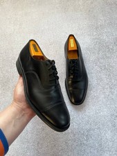 Church’s Custom Grade Men’s Black Leather Cap Toe Oxford Shoes UK 7 F Last 73 picture
