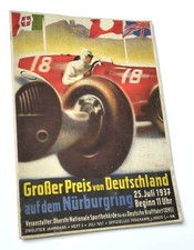 1937 F1 German Grand Prix Nürburgring Official Program Nazi Third Reich WWII Era picture