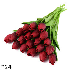 5/10Pcs PU Tulip Simulation Flower Artificial Flowers Fake Tulips Real Touch Flo picture