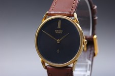Vintage 1981 SEIKO Chariot 6020-7060 Black dial 30mm Men's Quartz Watch [Exc+5] picture