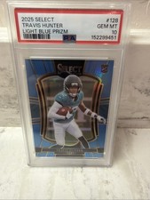 2025 Select Travis Hunter RC Light Blue /99 SP  Jaguars Color Match PSA 10 picture