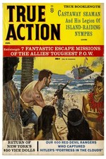 🗞️ True Action (1970s) Pulp Magazine Poster - 24x36” - Island Adventure 🌴 picture