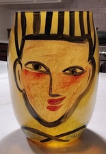 Large Beautiful Kosta Boda Ulrica Hydman Vallien Unique Vase One of A Kind Vase picture