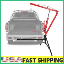 Hydraulic Pickup Truck Crane,1000 LBS Hitch Mounted Crane with 360° Swivel,NEW picture