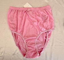 Vintage Rene Rofe High Waist Embroidered Brief Size 9 NWT picture