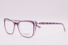 NEW ISAAC MIZRAHI IM30079 PU CLEAR PURPLE AUTHENTIC FRAMES EYEGLASSES 53-16 picture
