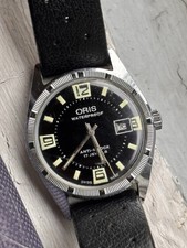 Vintage Men’s Oris Skindiver Manual Wind Swiss Made Watch Running Keeps Time picture