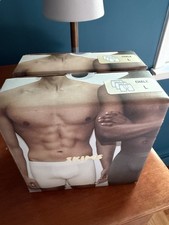 Skims Men’s Stretch Boxer Briefs 5” Chalk White - Pack of 3 NEW Size Large L picture
