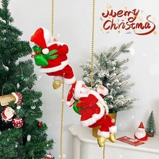 Climbing Santa Claus Musical Electric Doll Christmas Ornament Decor Xmas Gift picture