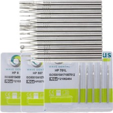 WAVE Dental Carbide Straight HP Burs Oral Surgery Round Tapered Fissure Crosscut picture