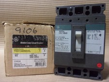 NEW GE TED134060WL 3 Pole 60 Amp 480V Circuit Breaker NOB FLAW #3 picture
