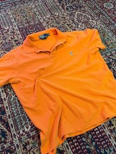 Polo Ralph Lauren Polo Shirt Size L Orange Custom Fit picture
