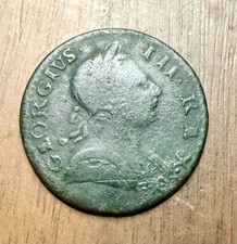1773 Great Britain King George III Copper Halfpenny picture