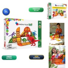 MAGNA-TILES Dino World 40-Piece Magnetic Construction Set picture