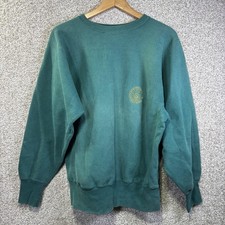 Vintage Champion Sweatshirt Mens Large Green Reverse Weave Pebble Beach 80s picture
