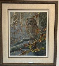 Robert Bateman Signed Tawny Owl Print – Framed 1988 Limited Edition (1687/2000) picture