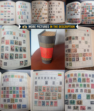 Minkus Worldwide Stamp Album Egypt-Luxembourg 2500+ Stamps Germany Japan picture