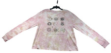 Rebellious One Shirt Womens Size Large Pink Tie Dye Sun and Moon Long Sleeve New picture